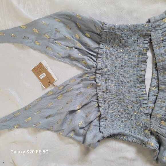 Elegant Blue Halter Jumpsuit - Picture 16 of 16